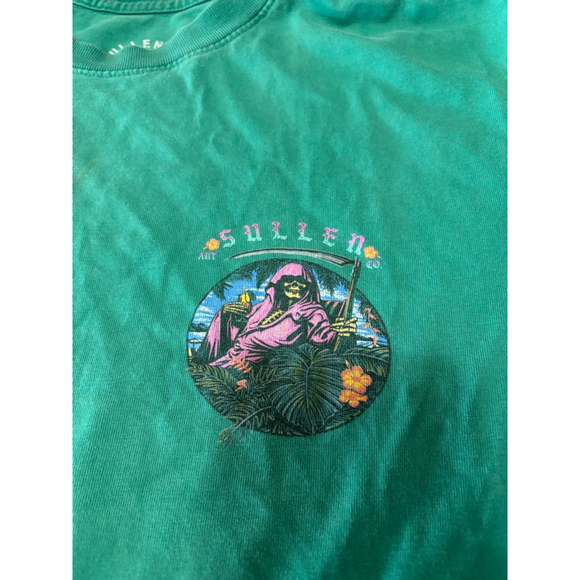 Sullen Art Co “Vacation Time” Grim Reaper Graphic Tee - Picture 3 of 5
